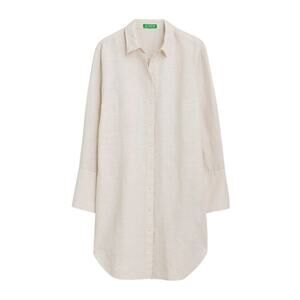 J.Crew Relaxed-Fit Beach Shirt Linen Cotton Blend BX614 Sheer Flax Size XL New